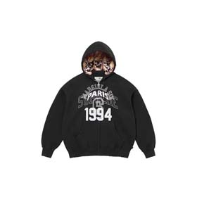 Nike×supreme Stussy Fashionable Jira joint skull ghost fire destruction hooded sweatshirt tracksuit-2544