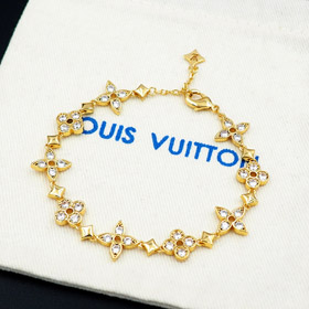 Louis Vuitton LV inlaid zircon floral hollow bracelet-0022  