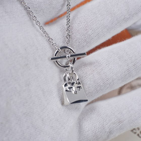 Hermes Mini Bag Necklace-0048  