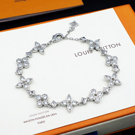 Louis Vuitton LV inlaid zircon floral hollow bracelet-0051  