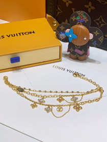 Louis Vuitton LV three-layer four-leaf clover rhinestone bracelet-0308