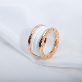 Bulgari letter ceramic ring-0390  